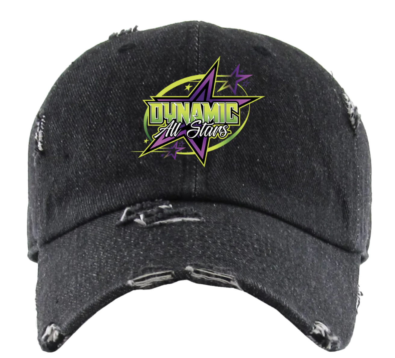Dynamic Black Denim Dad Hat